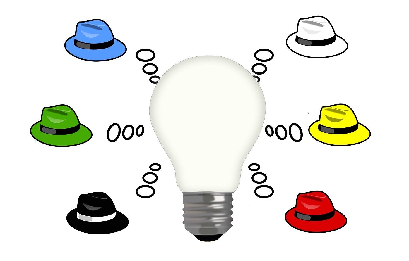 Pixabay ampoule ide e chapeau bono 2